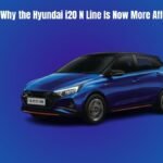 Hyundai i20 N Line in a sporty setting with focus on price drop due to GST reforms