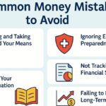 infographic showing 5 common financial mistakes to avoid